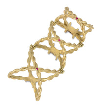 Load image into Gallery viewer, Full-Finger Hinged Barbed Wire Ring