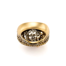 Load image into Gallery viewer, Maneater Ring: Pink Elephant and Tipsy Writer