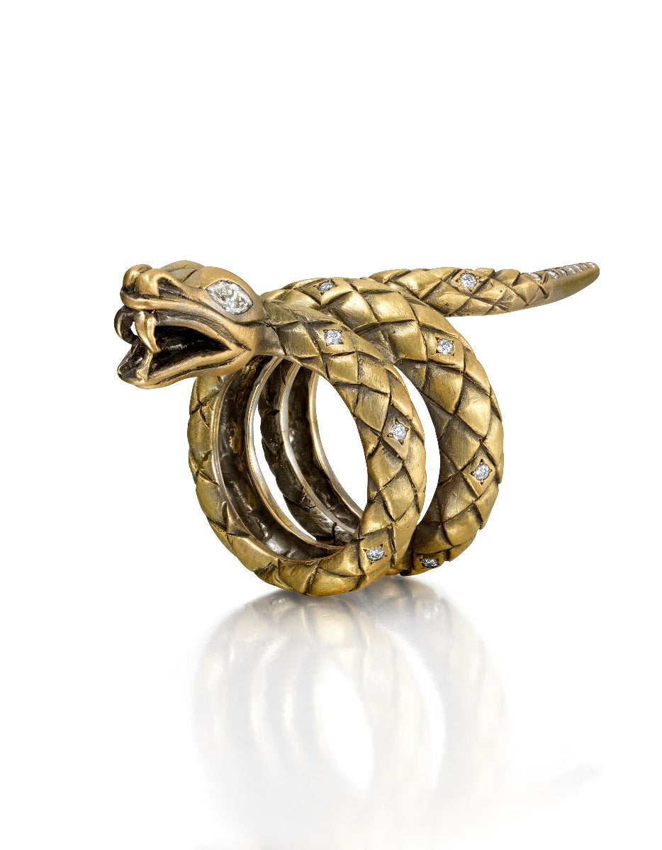Queen of Scots Snake Ring Wendy Brandes Jewelry for Witty People