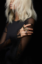 Load image into Gallery viewer, Clemence Ring - Spinel & Crystal