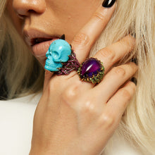 Load image into Gallery viewer, Turquoise Skull Ring