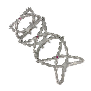 Full-Finger Hinged Barbed Wire Ring