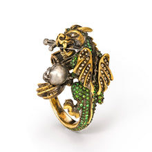Load image into Gallery viewer, Maneater Ring: Dragon and Knight