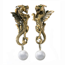 Load image into Gallery viewer, Empress Wu Dragon Earrings