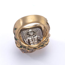 Load image into Gallery viewer, Maneater Ring: Lion and Hunter